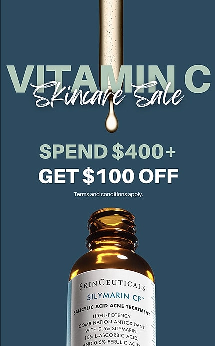 Vitamin C skincare sale, spend and save.